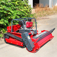Tondeuses à bobine Télécommande Joug Tondeuse Robot Pelouse Paillage Tracteur Débroussailleuse 800/1000/1200mm Essence/Diesel Moteur Disponible