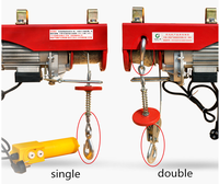 Mini palan électrique à câble A400 220V 200/400kg, petite grue de levage pour la construction domestique