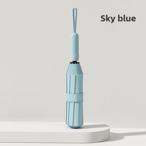 Nuevo Paraguas de Vinilo con Protección UV Totalmente Automático, 8 Varillas, Plegable, con Impresión de Logotipo Personalizado, para Lluvia y Sol - Product Image 6