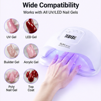 Lampe à ongles UV LED portable 80W Sun X5 Plus pour salon et usage domestique avec capteur automatique, durcissement rapide, professionnelle FD-224