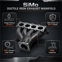 Nouveau collecteur d'échappement haute performance en fonte ductile SiMo pour ISX-OEM, moulage sur mesure, inspection CMM, test de tenue à l'étanchéité à 100 %