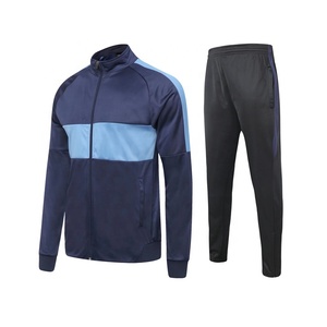 Set di Giacche da Allenamento Calcio di Alta Qualità per Uomo, 100% Poliestere, Blocchi di Colore, Tute con Zip Completa, Vendita all'Ingrosso per <span class=keywords><strong>Club</strong></span> di Calcio - Product Image 3