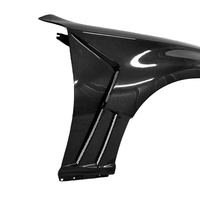 Pour Infiniti Q70, ailes en fibre de carbone, kit carrosserie pare-boue perforé style BFA, pare-chocs