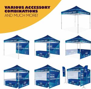 10x10FT Custom <b>Canopy</b> <b>Tent</b> with Logo Personalized Pop up Business <b>Tents</b> for Advertising Tradeshow Outdoor Events Advertising - Product Image 4