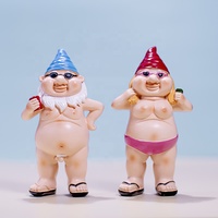 Mini gnomes personnalisés, nains, fées, drôles, miniatures, sexy, nus, gnome de douche, gnome nu