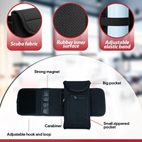 Sac à bouteille d'eau portable grande capacité avec logo personnalisé, étanche, pour fitness, 40 OZ, avec fermeture magnétique, pochette pour bouteille d'eau de sport