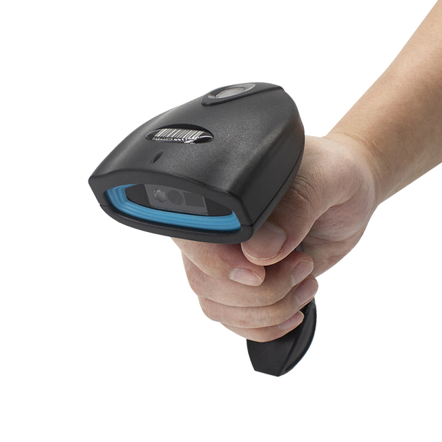 High Quality 2.4G Wireless USB & Wired 1D 2D Barcode Scanner Laser Compatible with Android Smartphones & Tablets A4 Stock