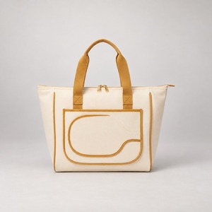 Sac de transport zippé Heritage Canvas pour pickleball, capacité 3 raquettes, coton-polyester, logo personnalisé, vente en gros, sac de sport pour tennis et padel - Product Image 1