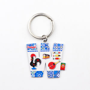 Mayorista Personalizado Diseño <span class=keywords><strong>Portugal</strong></span> Souvenir Turista Resina Nevera Imán Metal Artesanía Llavero Espejo de Bolsillo - Product Image 4