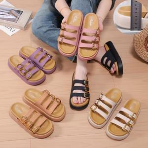 Nouvelles Sandales à Talons Hauts Tendance 2024 pour Femmes, <span class=keywords><strong>Chaussons</strong></span> à Semelle Souple avec <span class=keywords><strong>Petite</strong></span> Boucle, Plateforme Haut de Gamme pour l'Été en Extérieur - Product Image 5