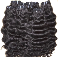 Extensions de Cheveux Humains Vierges Remy 10A Ondulés Naturels Noirs de Birmanie en Gros