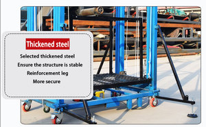 San nhiều mô hình thang máy giàn giáo điện có thể gập lại, giàn giáo nâng điện di động, giàn giáo Điện Gấp 2-10m có thể gập lại - Product Image 3