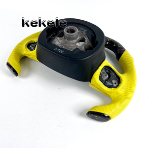 Volante Deportivo de Fibra de Carbono Forjado Rojo Estilo F1 Amarillo para Dodge Charger Challenger Hellcat SRT <span class=keywords><strong>RT</strong></span> 392 Scat Personalizable - Product Image 6