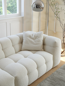 Sofá Modular Reclinable Estilo <span class=keywords><strong>Mario</strong></span> Bellini, Tapizado en Tela Bouclé, Sofá Seccional para Villa, Ahorre un 80% en el Costo de Envío - Product Image 3