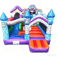 Château Gonflable Thème Carnaval : Grande Roue Animale, Toboggan et Aire de Jeu pour Enfants – Amusement Garanti, Personnalisable