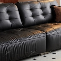 Canapé-lit Santafy, luxe moderne |   Fauteuil inclinable multifonctionnel avec structure en bois massif |   Style crème minimaliste |   Support OEM/ODM