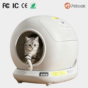 PETAOK OEM WiFi Self Cleaning <strong>Cat</strong> <strong>Litter</strong> Box Smart Automatic Toilet Robot App Control 78L Large ABS Material Multiple <strong>Cats</strong> - Product Image 1