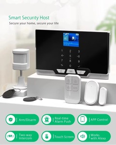 Tuya WiFi GSM Sicherheitsalarmsystem Alarmzentrale 2,4 Zoll TFT-Bildschirm 100 drahtlose Sensoren <span class=keywords><strong>Alexa</strong></span> Google Assistant ZX-G20 50-100m - Product Image 4