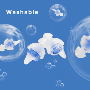 Bouchons d'oreille Hi-Fi TPE Sound Blocker efficaces avec filtres de réduction du bruit Protection auditive - Product Image 4