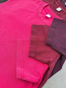 เสื้อยืดคัสตอม 430 กรัม หนักพิเศษ ทรงโอเวอร์ไซส์ สำหรับผู้ชาย ผ้าหนา ซักแล้วดูเก่า แบบเรียบ - Product Image 1