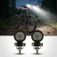 Phare auxiliaire LED 1 pouce 5W 850LM IP68 homologué E-mark pour moto, VTT, UTV, RZR, Sportsman, motoneige, jet ski, VTT 12V 24V Spot