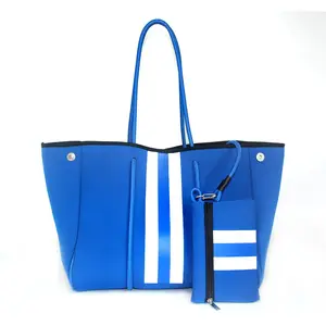 थोक 100 रंग विकल्प महिला 2024 नई शैली महिला ग्रीष्मकालीन नियोप्रीन अवकाश समुद्र तट टोट बैग