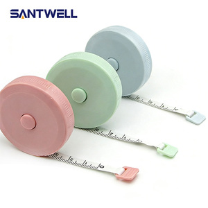 Ruban à mesurer portable couleur pastel 1,5m/2m, ruban souple rétractable pour la mesure corporelle, la couture et la confection - Product Image 6