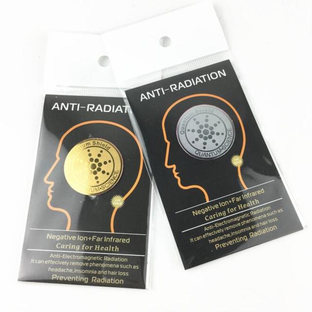 EMF Protection 24K Gold Plated Radiation Blocker for Cell Phone Anti Radiation Protector Sticker Universal for All Electronics