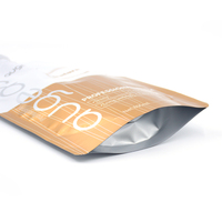 Sachets d'emballage en plastique blanc et or, étanches, avec bec verseur pour teinture capillaire, pour cosmétiques, emballage cartonné personnalisé