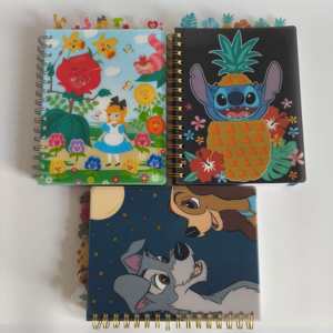<span class=keywords><strong>Cuaderno</strong></span> de tapa blanda de PP <span class=keywords><strong>con</strong></span> estampado colorido personalizado A5 al por mayor, <span class=keywords><strong>cuaderno</strong></span> de encuadernación en <span class=keywords><strong>espiral</strong></span> <span class=keywords><strong>con</strong></span> seis divisores de índice de PP, tema de niña - Product Image 6