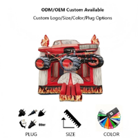 Château gonflable pour enfants en forme de camion de pompier, maison de saut gonflable d'extérieur pour événements de carnaval