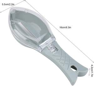 Utensilios de cocina: Cuchillo pelador y raspador de escamas de pescado de extracción rápida con cepillo para escamas y ralladores - Product Image 3