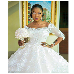 S487 2022 <span class=keywords><strong>mariée</strong></span> <span class=keywords><strong>femme</strong></span> <span class=keywords><strong>enceinte</strong></span> <span class=keywords><strong>princesse</strong></span> grande taille fleur queue robes <span class=keywords><strong>de</strong></span> <span class=keywords><strong>mariée</strong></span> personnalisées - Product Image 5