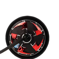 Moteur de moyeu CC sans balais QSMOTOR V4 3000W 50H 72V sans cadre à montage au pied BLDC pour la modification de moto électrique et de vélo électrique