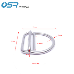 Barra Ajustable de Acero Inoxidable de Alta Calidad con Anillo en D para Bolsa de Equipo de Buceo, Cinturón, Cuerda, Barra Transversal Soldada Modelo 11217 Hecho en China - Product Image 4