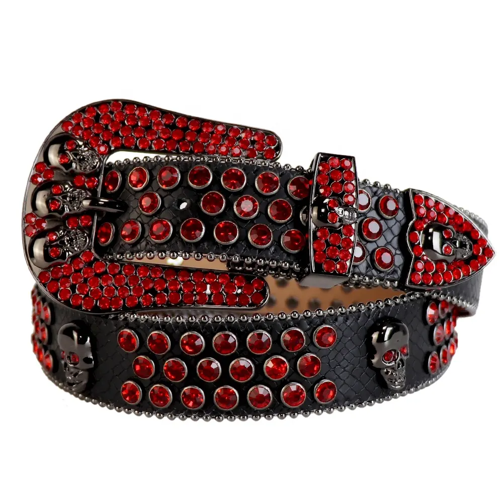 Popular large size classic cheap studded cowgirl rhinestone belt high quality kids belt custom cowgirl belt factory