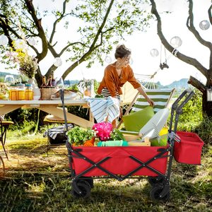 Mini Camping Trolley Folding <strong>Wagon</strong> <strong>Beach</strong> Cart Foldable Outdoor Utility <strong>Wagon</strong> Foldable Cart <strong>Wagon</strong> - Product Image 4