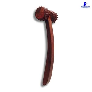 Rodillo de madera para la columna vertebral K-Star K121G, rodillo de masaje de acupresión curvo y puntiagudo para relajación de la espalda - Product Image 1