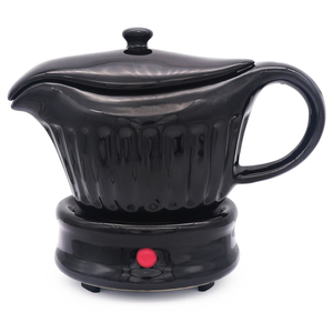 Chauffe-sauce électrique en céramique personnalisé OEM/ODM avec couvercle, pour garder la sauce chaude, chauffe-bougie de style nordique pour la cuisine - Product Image 3