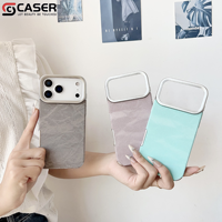 Kedatangan Baru Gaya Mewah Warna Polos Pola Gunung Bersalju Berlapis Elektro Anti-Jatuh Casing Ponsel untuk Iphone 17/16/15/14
