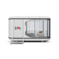 Capsule de maison modulaire légère en aluminium préfabriquée M3 avec panneau isolant pour usage extérieur et résidentiel