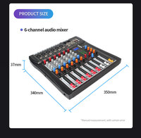 Mélangeur audio de studio d'usine professionnel mélangeur de son à effets différents Console Dj Bt Usb