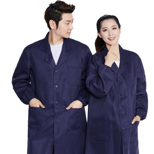 <span class=keywords><strong>Salopette</strong></span> mi-longue bleue Vêtements <span class=keywords><strong>de</strong></span> <span class=keywords><strong>travail</strong></span> pour hommes et femmes Robe <span class=keywords><strong>de</strong></span> protection du <span class=keywords><strong>travail</strong></span> respirante pour la publicité d'entrepôt d'usine - Product Image 4