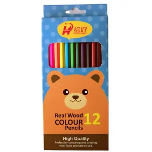 Easy Writing 12 Pcs Wooden Colored Pencil for drawing