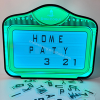 Panneau LED rechargeable OEM pour lettres, tableau de messages modifiable avec logo personnalisé pour service VIP de bouteilles en boîte de nuit