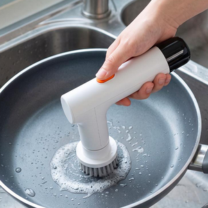 Brosse de nettoyage électrique intelligente et compacte, brosse rotative portative pour cuisine et vaisselle, pour usage domestique - Product Image 2