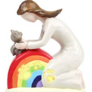 Portavelas conmemorativo pintado a mano para perros y gatos, figura esculpida, regalo de simpatía para el duelo, pérdida de mascotas, regalos conmemorativos, portavelas - Product Image 5