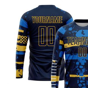 Graphic <b>Long</b> Sleeve Soccer Jersey Football Athletic Shirt Breathable Quick Dry Performance <b>Match</b> Training Uniform for Men Teams - Product Image 3