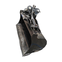 Excavator 6T dengan Tilt Bucket, Silinder Berlawanan, Pivot Tengah, Gusset Trapesium, Blok Pemasangan Berusuk, Warna Hitam