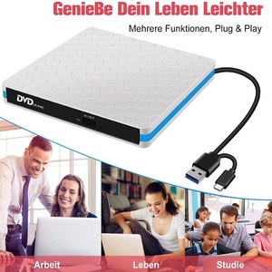Unidad óptica externa de dvd +/Rw para ordenador portátil, dispositivo de transferencia de alta velocidad tipo c y usb 3,0, Unidad óptica externa para dvd, cd,usb, oferta - Product Image 3